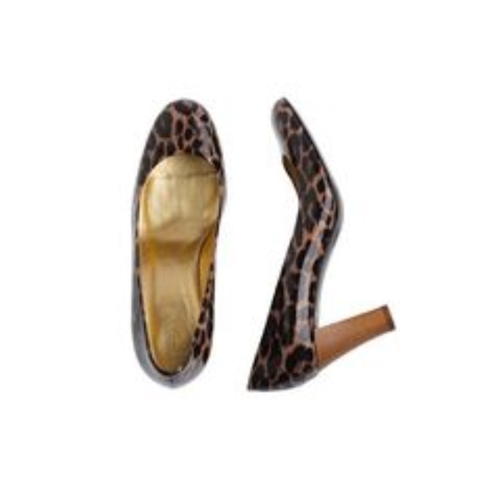 J.Crew Juliet Safari Leopard Patent Leather Pump 7